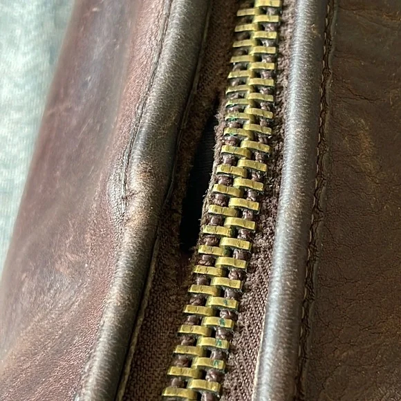 Coach Bleeker Vintage Brown Leather Bucket Crossbody Bag - Picture 10 of 16